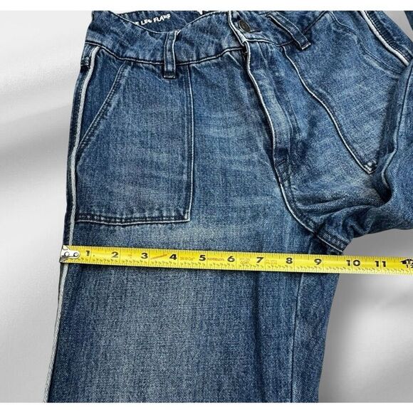 Vintage 90s Volcom Wide Leg Flare High Rise Flare Denim Jeans Women’s Size 1 - Picture 12 of 16